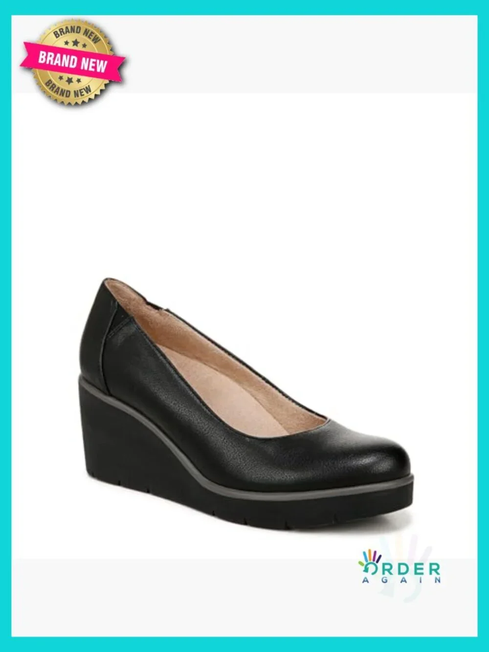 Women's Wedge Heels Comfy Casual Closed Toe Memory Foam Arch Support
